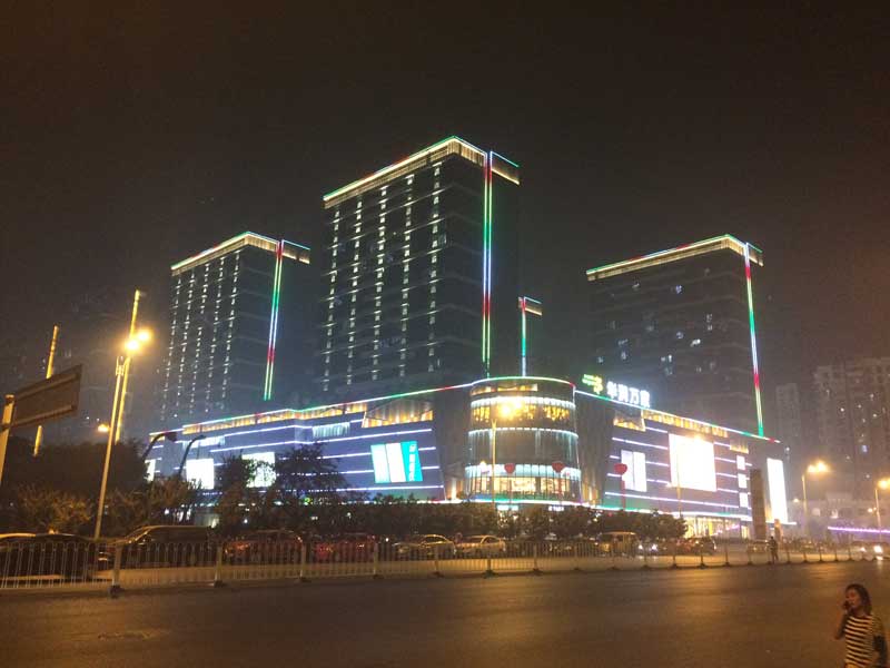 滨湖新区楼顶发光字